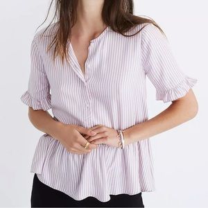 Madewell striped button up